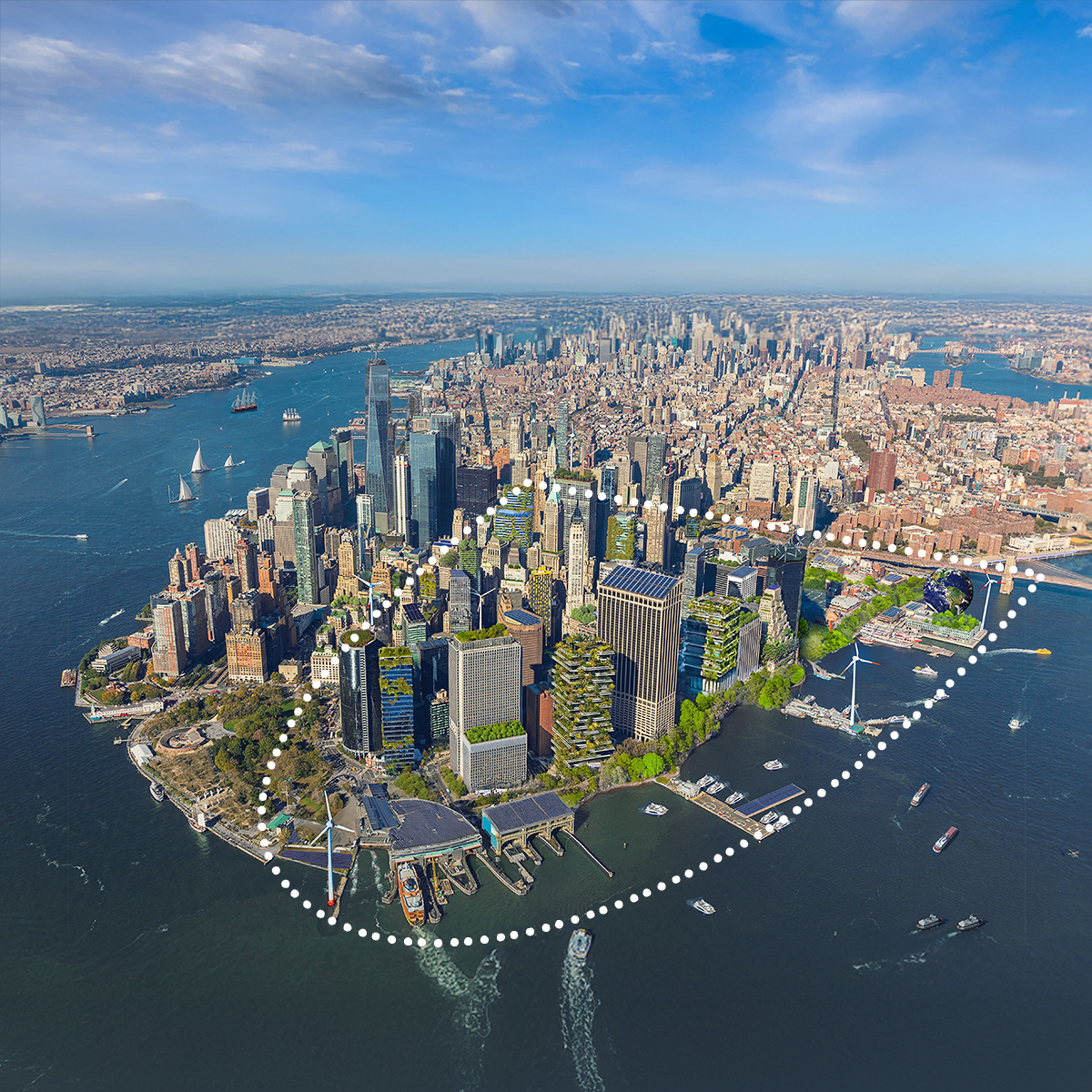 Lower Manhattan skyline