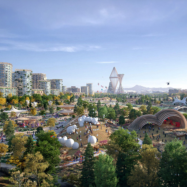 Rendering of the proposed city of Telosa