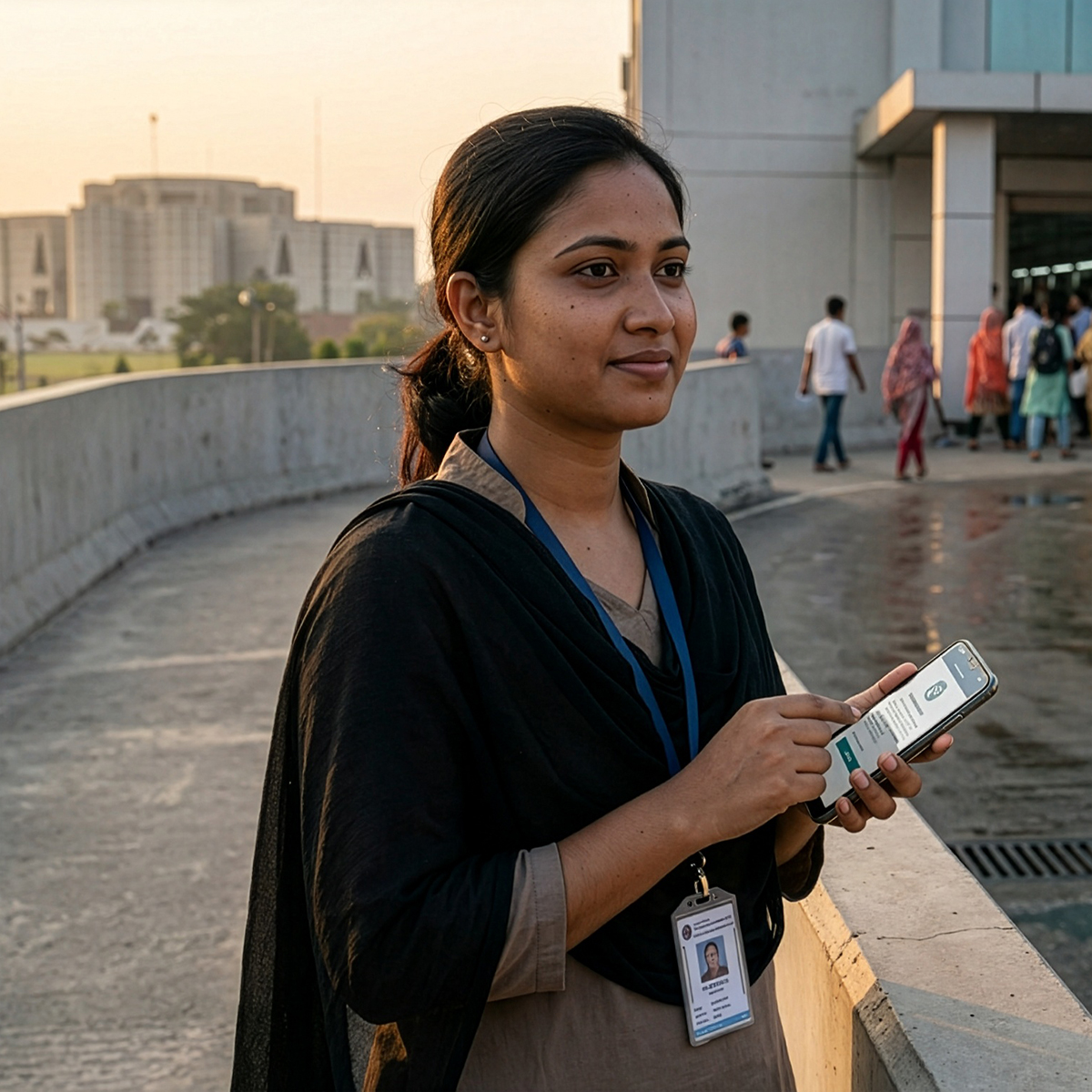 Resident describing the future of transportation