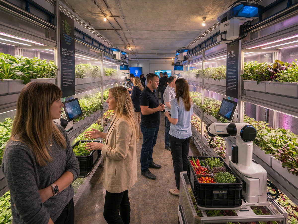 Urban and vertical agriculture showroom