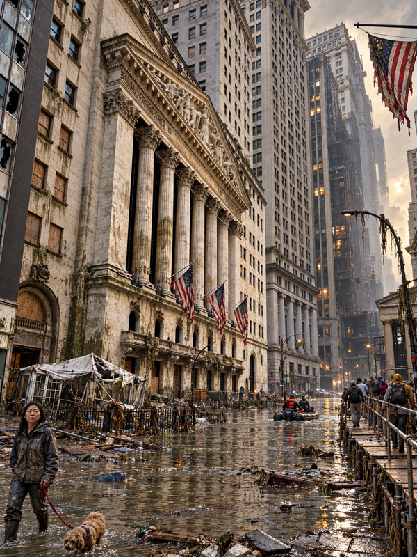 A dystopian urban future