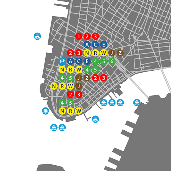 FiDi Transit Map