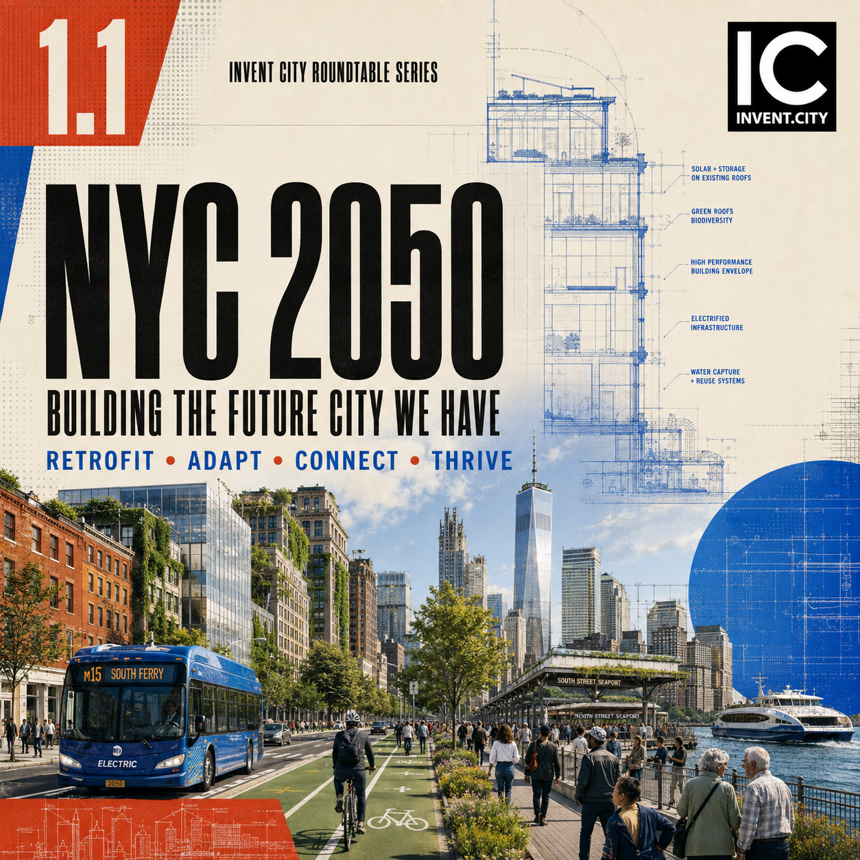 NYC 2050: Building the Future City We Have event poster