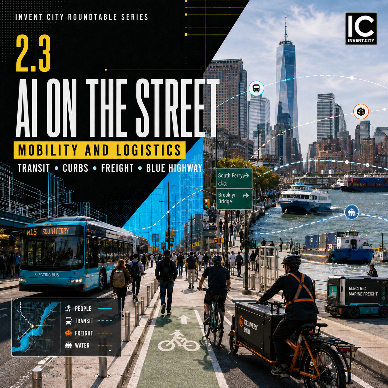 AI on the Street: Mobility and Logistics event poster