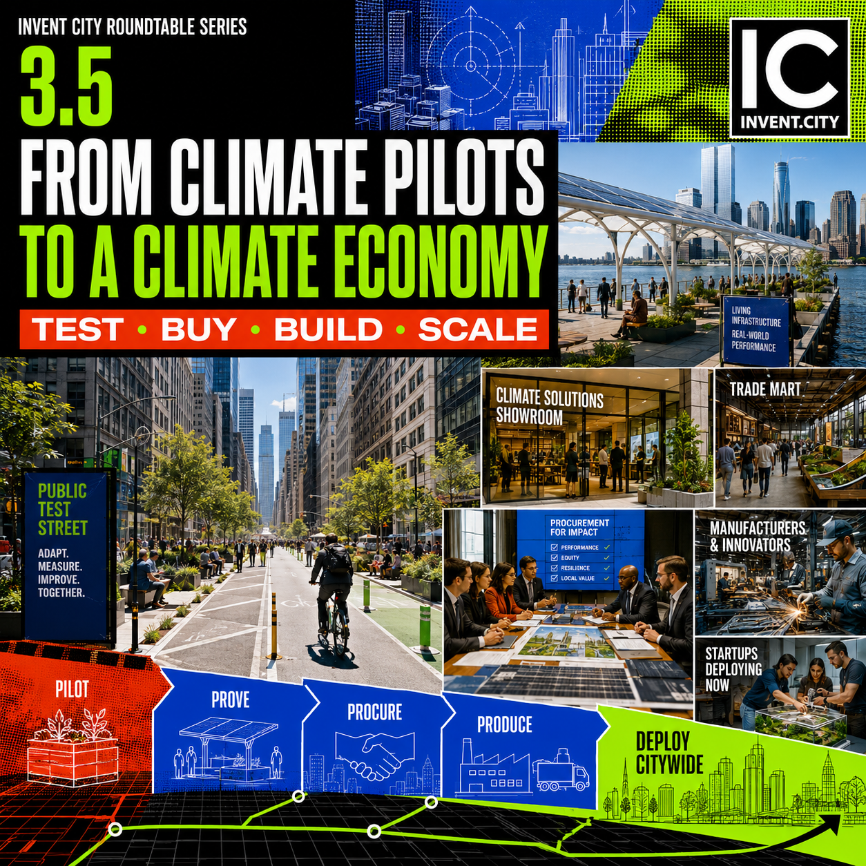 From Climate Pilots to a Climate Economy event poster