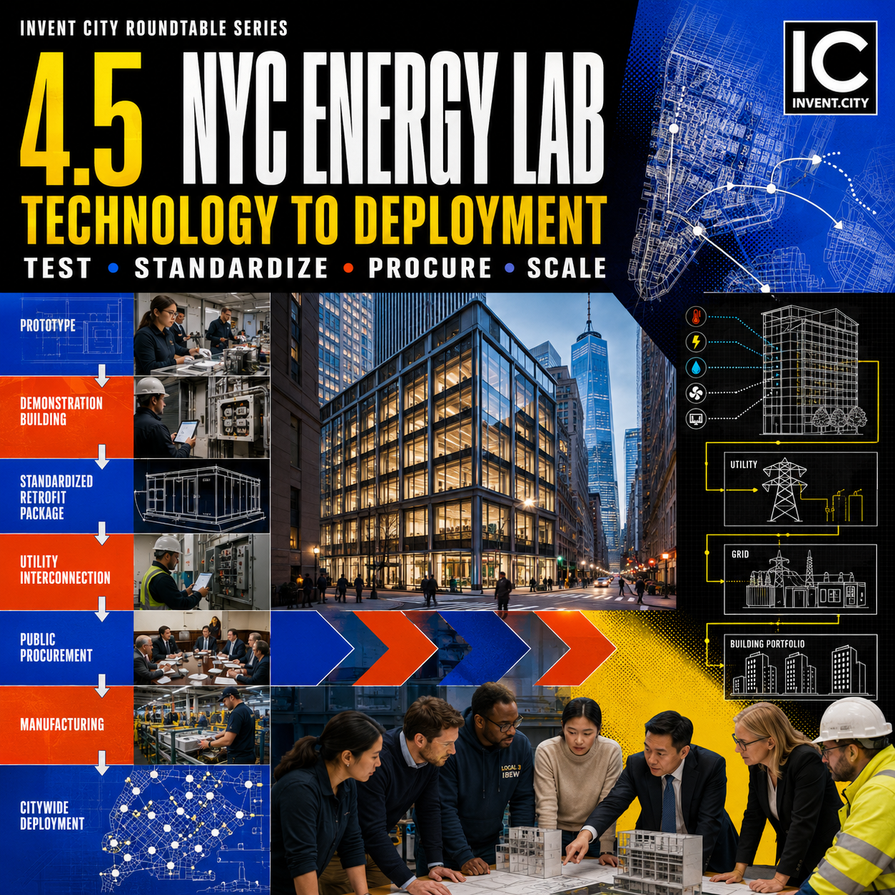 NYC Energy Lab: Technology to Deployment event poster